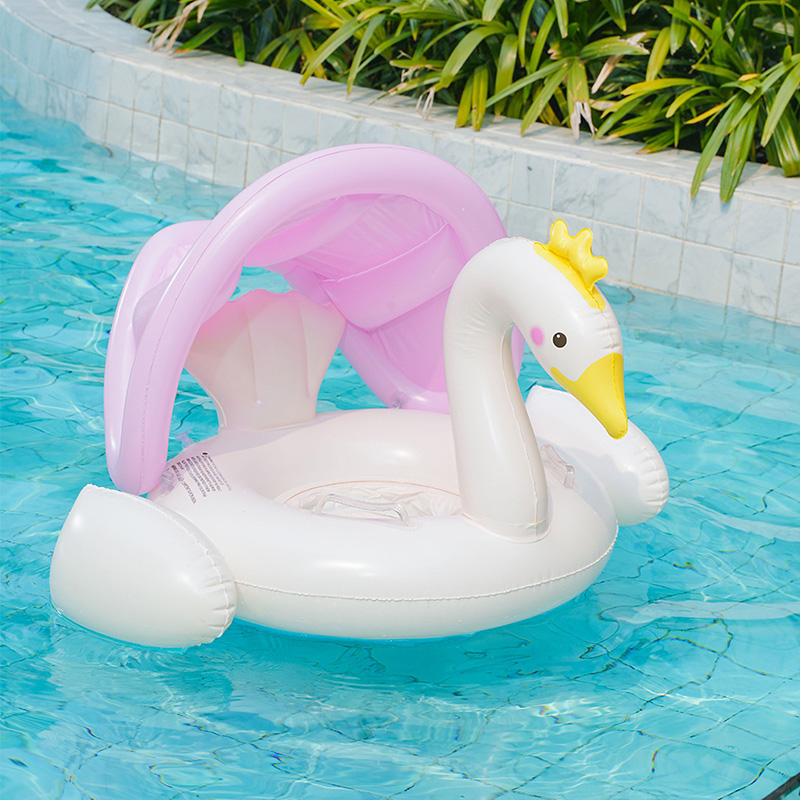 Pool Float Ring Inflatable - 1 Stück Pool-Schwimmring Schwan Baby-Pool-Schwimmring Aufblasbarer