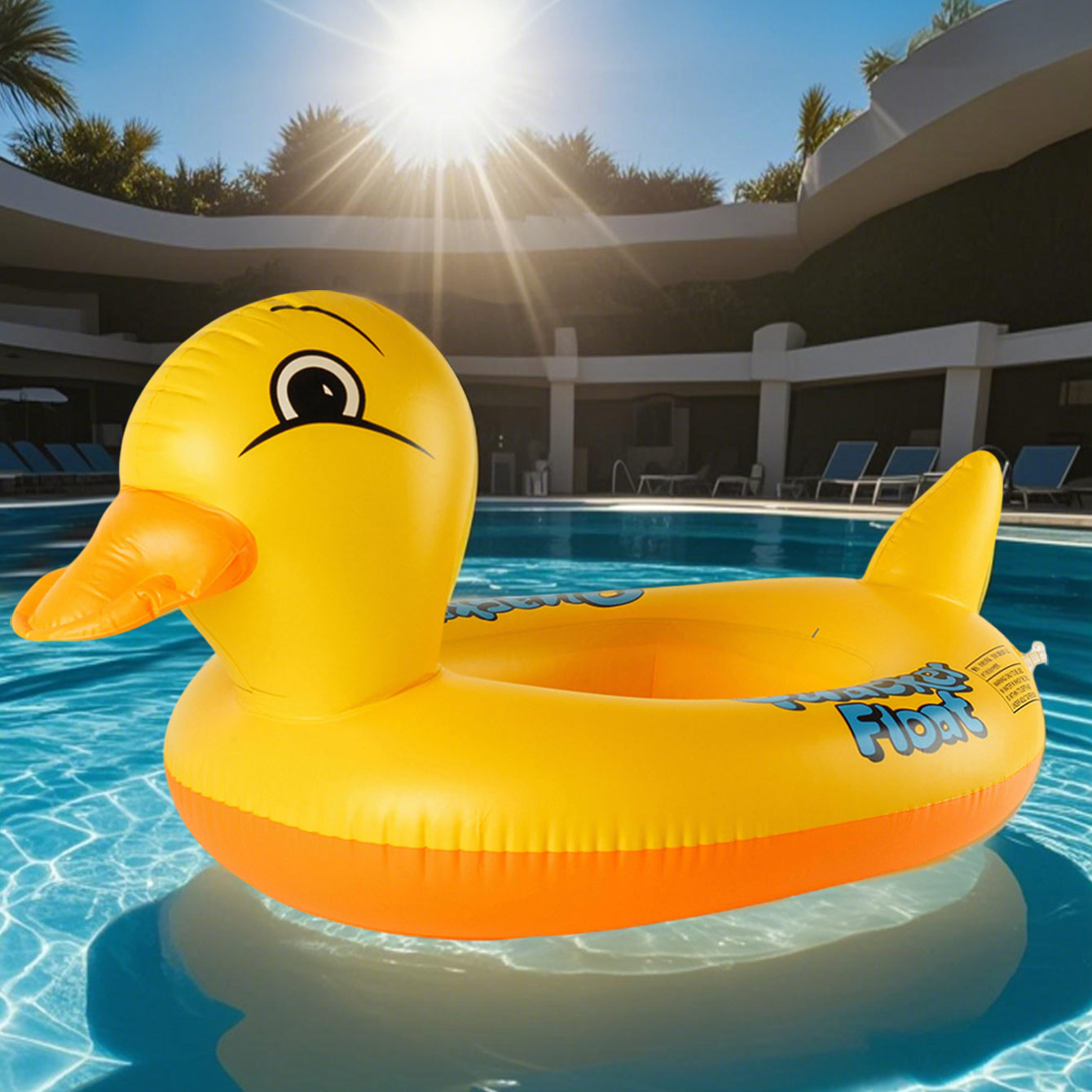 Pool Float Ring Inflatable - 1 x entenförmiger, verdickter, aufblasbarer Unterarmschwimmer