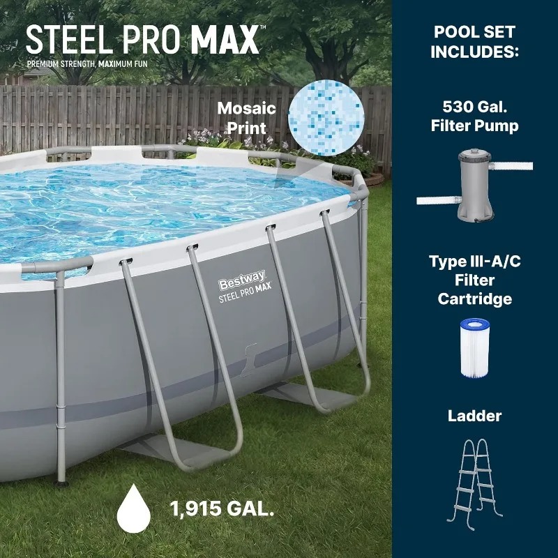 Bestway Steel Pro MAX 14ft x 8 – Pool Ladder Above Ground Bewertung und Preis