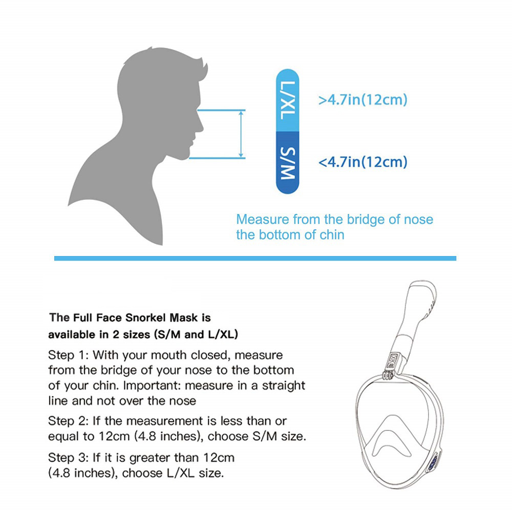 Vollgesichts-Schnorchelmaske,  – Snorkel Mask Full Face Bewertung und Preis