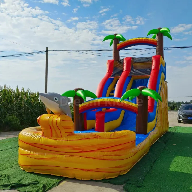Riesige tropische Delfin-Theme – Water Slide Inflatable Bewertung und Preis