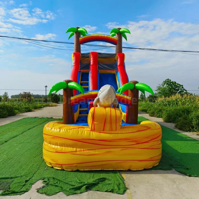 Riesige tropische Delfin-Theme – Water Slide Inflatable Bewertung und Preis