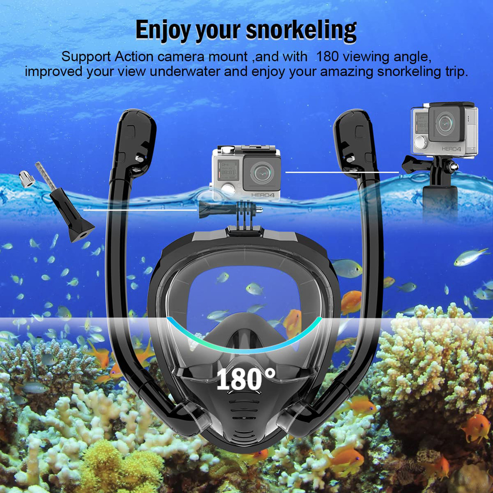 Vollgesichts-Schnorchelmaske 1 – Snorkel Mask Full Face Bewertung und Preis