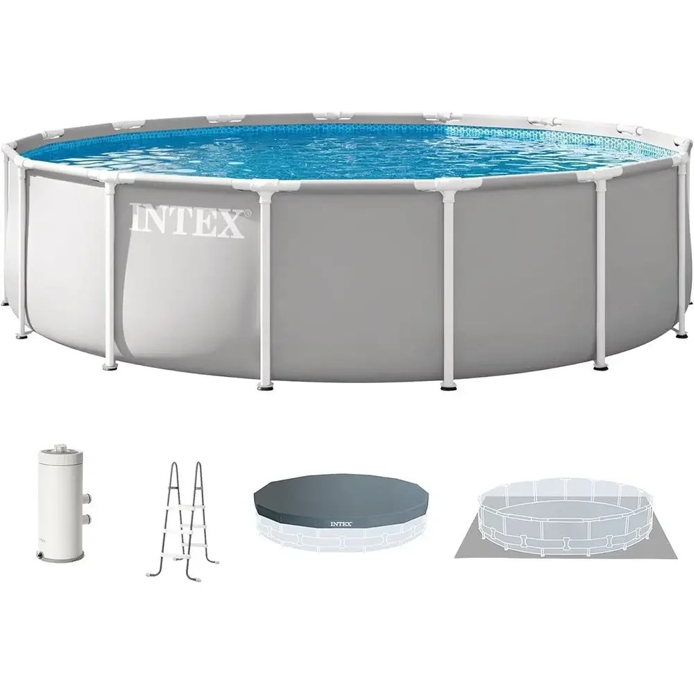 Rundes Aufstellpool-Set mit 10 – Pool Ladder Above Ground Bewertung und Preis