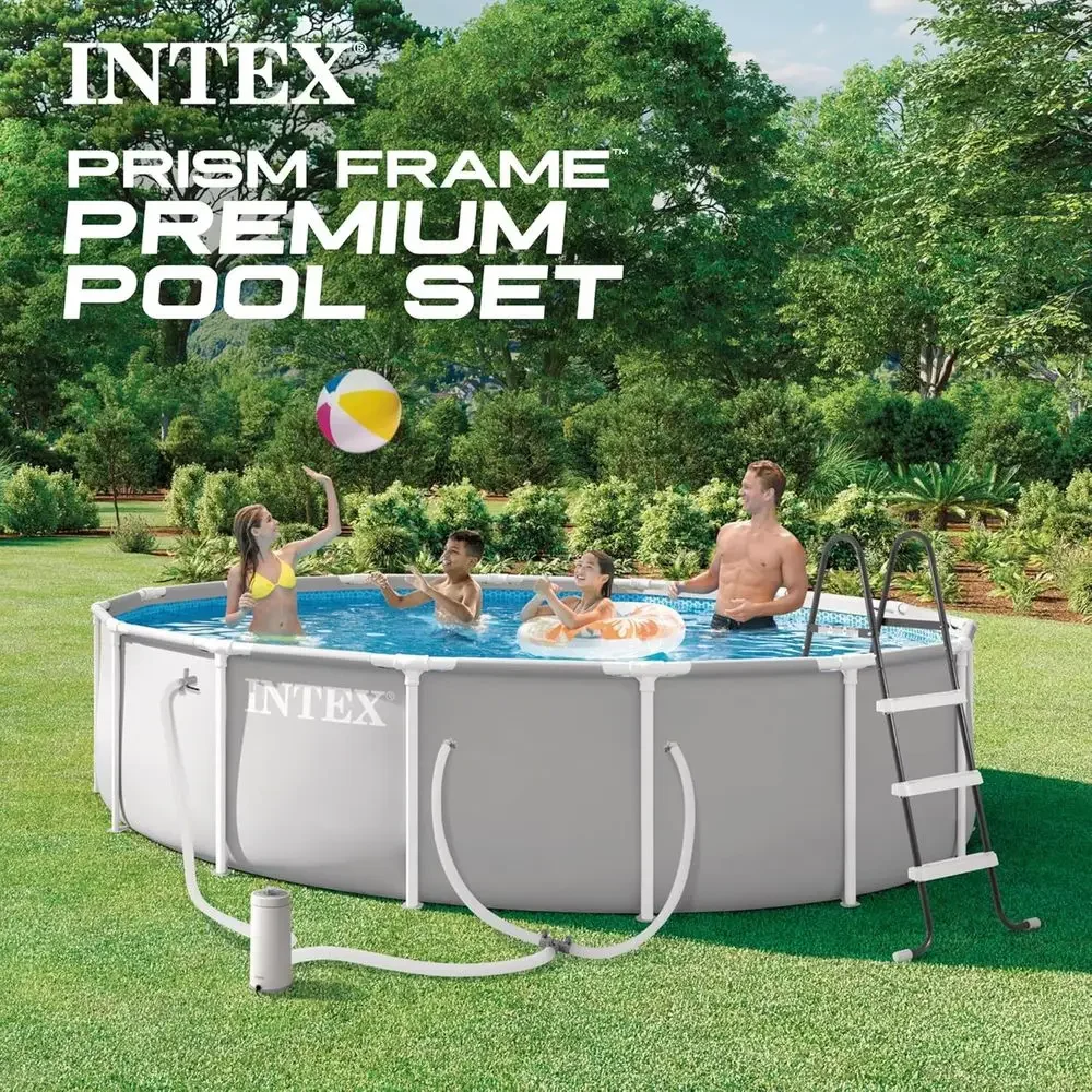 Rundes Aufstellpool-Set mit 10 – Pool Ladder Above Ground Bewertung und Preis