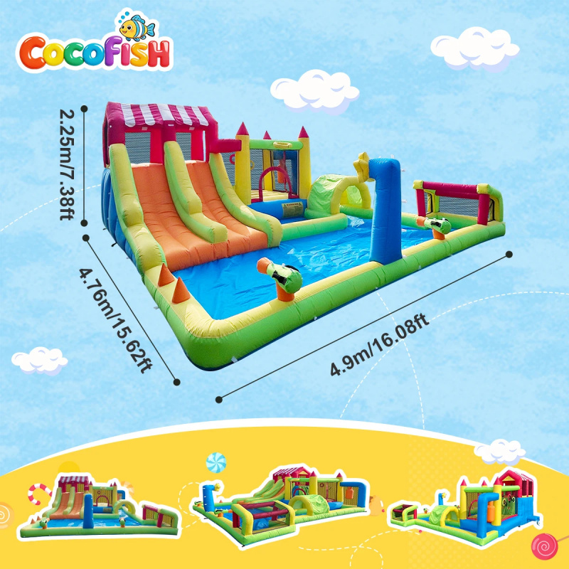 Cocofish Hinterhof-Sommer-Wass – Water Slide Inflatable Bewertung und Preis