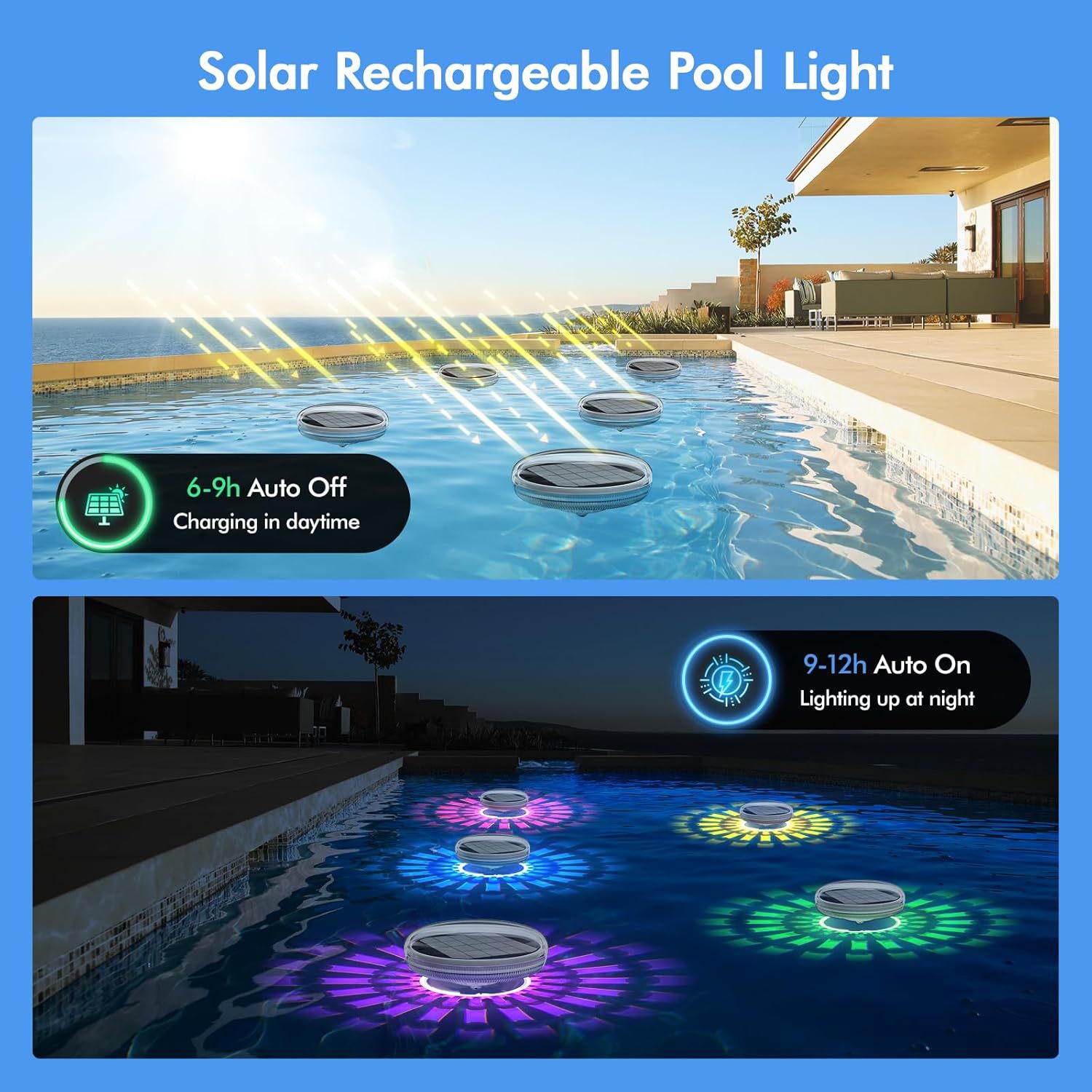 Solar-Schwimmleuchte Wiederauf – Pool Light Solar Rechargeable Bewertung und Preis