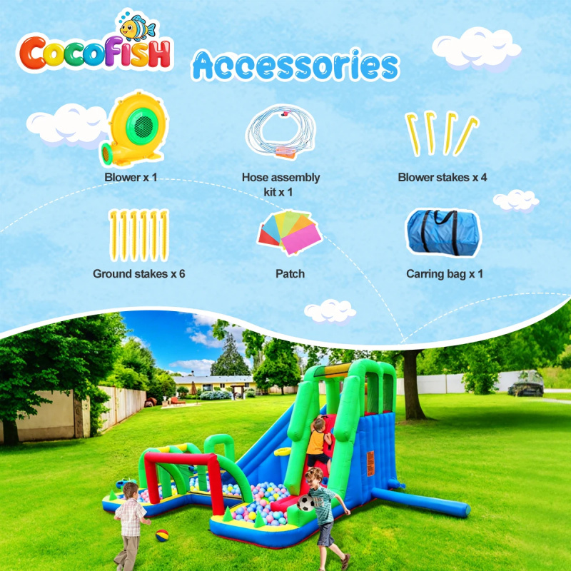 Cocofish Großer Aufblasbarer W – Water Slide Inflatable Bewertung und Preis