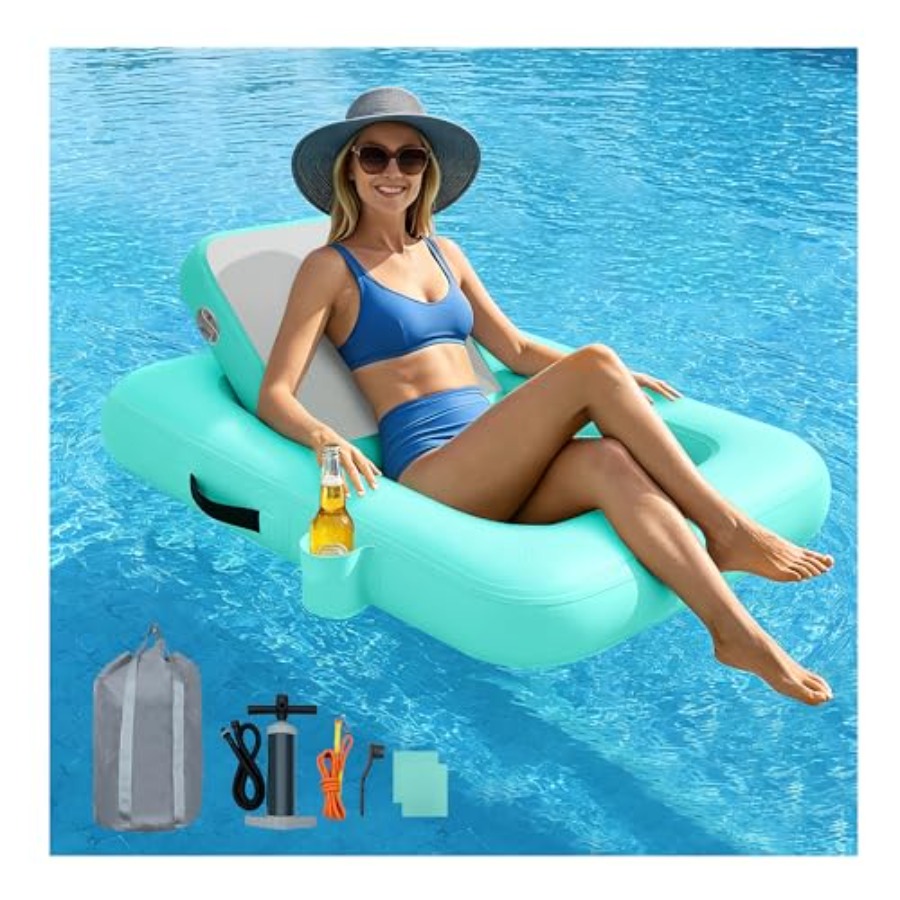 Schwimmende Stühle mit Rückenl – Pool Lounger Inflatable Bewertung und Preis