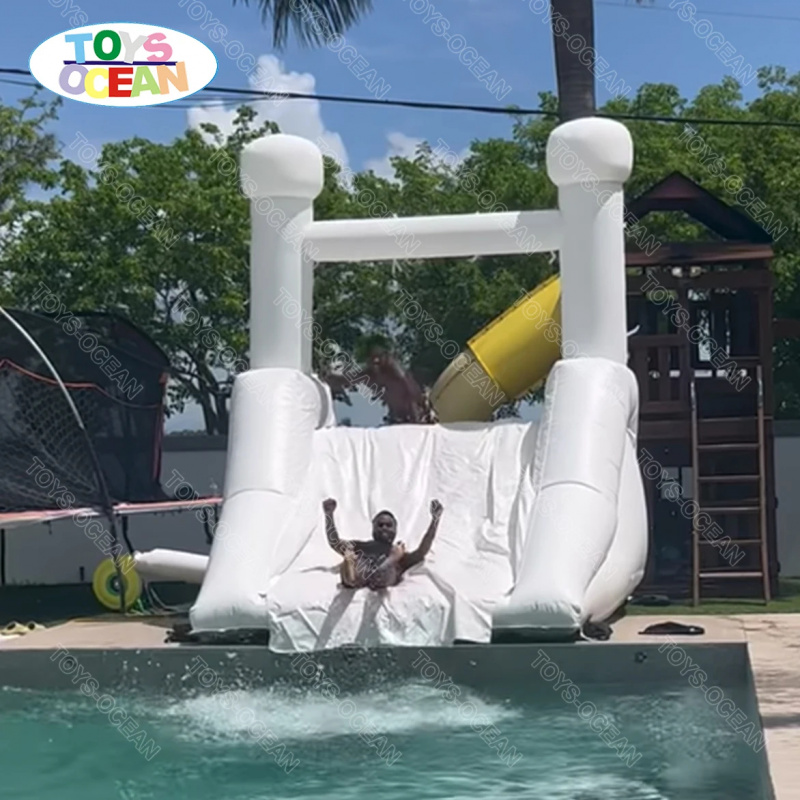 Maßgefertigte Weiße Wasserruts – Water Slide Inflatable Bewertung und Preis